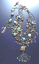 Zuni Bear Treasure Necklace