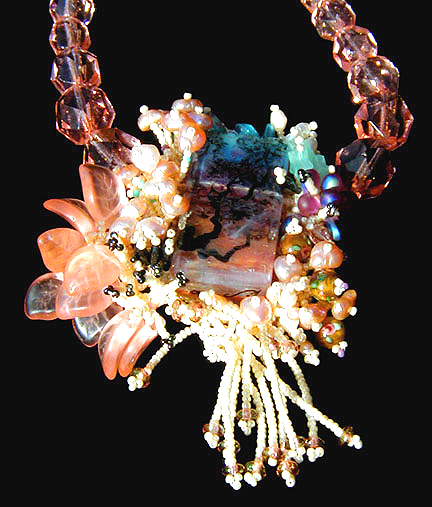 Detail of Japanese Garden Necklace