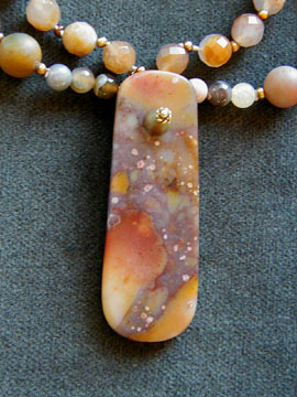 Detail of Pudding Nebula Necklace