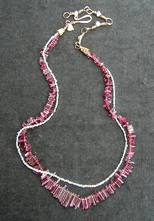 Tourmaline and Pearl Necklace