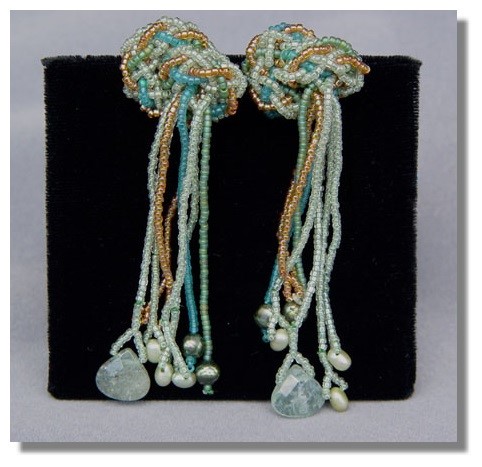 Verdigris Kumihimo Earrings