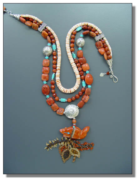 Red Squirrel Necklace