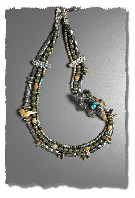 Furry Badger Necklace