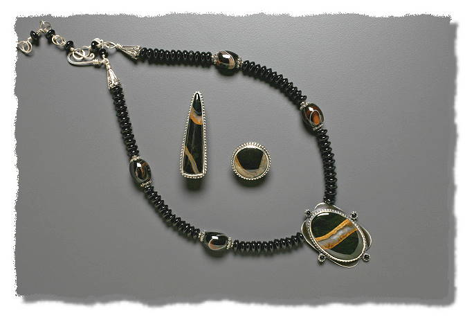 Montegrosso Jasper Necklace and Earrings