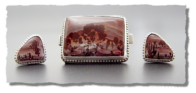 Piñon and Saguaro Tie Bar Set
