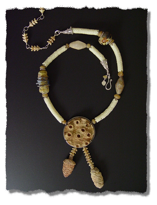 Fossil Head Coral Necklace