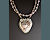 Crazy Heart Necklace Detail- Mary Hicklin Crazy Heart Necklace Detail