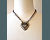 Crazy Heart Necklace on model- Mary Hicklin Crazy Heart Necklace on model