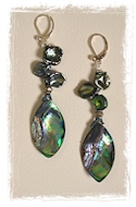 Abalone Keshi Earrings