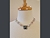 Opal Ladybug Necklace on model- Mary Hicklin Opal Ladybug Necklace on model