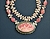 Ruffled Rhodochrosite Necklace Detail- Mary Hicklin Ruffled Rhodochrosite Necklace Detail