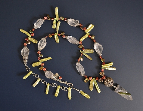 Tourmaline in Quartz Necklace