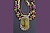 Wild Orchids Necklace Detail- Mary Hicklin Wild Orchids Necklace Detail