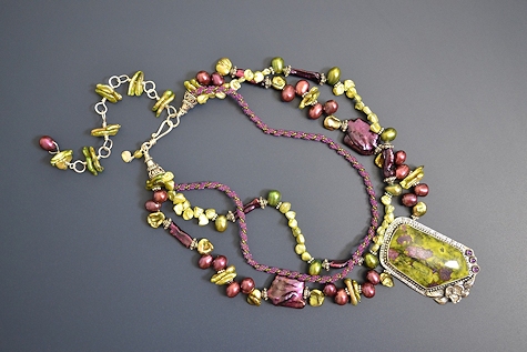 Wild Orchids Necklace - Mary Hicklin Wild Orchids Necklace