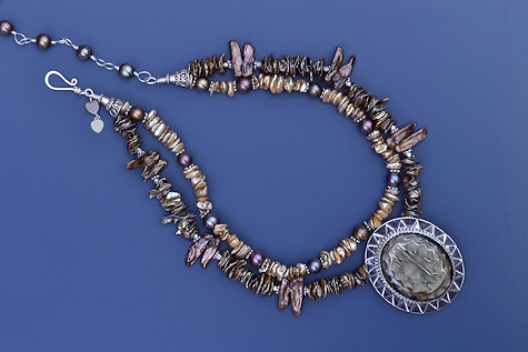 Ammonite Saguaro Necklace - Mary Hicklin Ammonite Saguaro Necklace