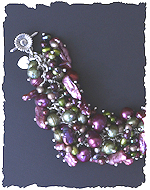 Green and Pink Pearl Bracelet