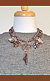 Fire Agate Necklace on model