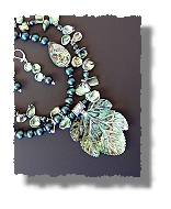 Abalone Leaf Necklace